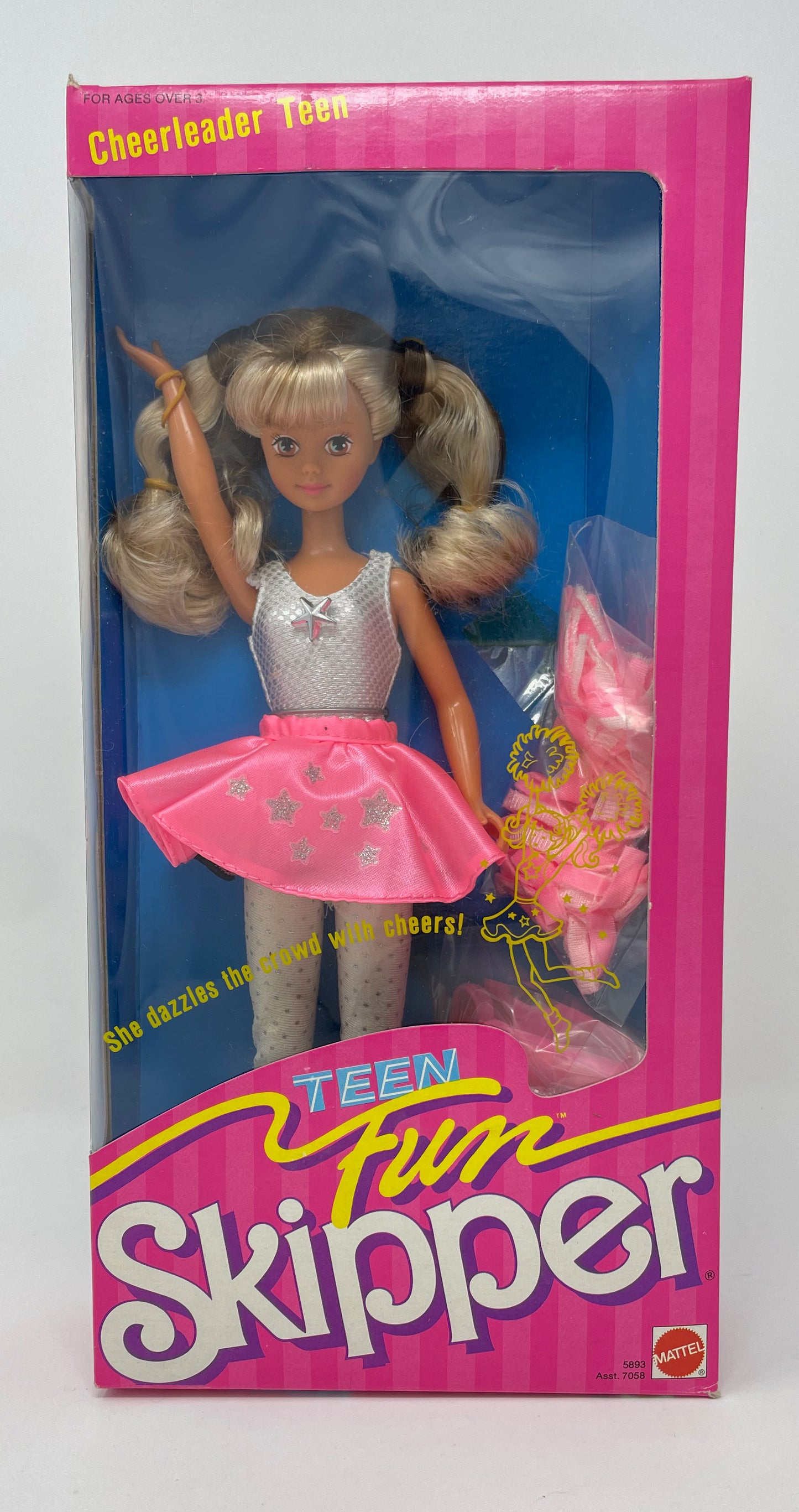 BARBIE - CHEERLEADER TEAM TEEN SKIPPER - MATTEL 1987