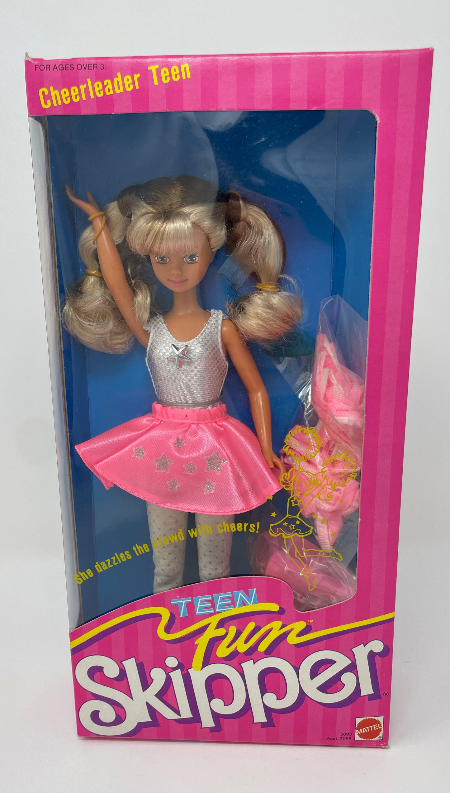BARBIE - CHEERLEADER TEAM TEEN SKIPPER - MATTEL 1987