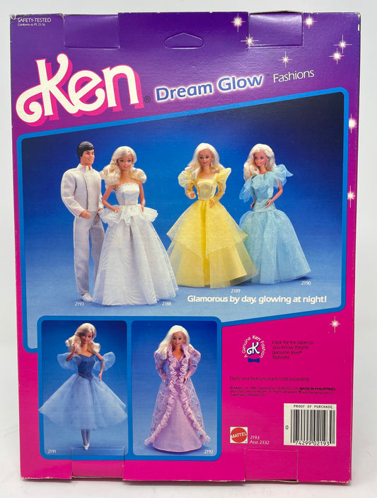 KEN - DREAM GLOW FASHIONS - #2193 - MATTEL 1985
