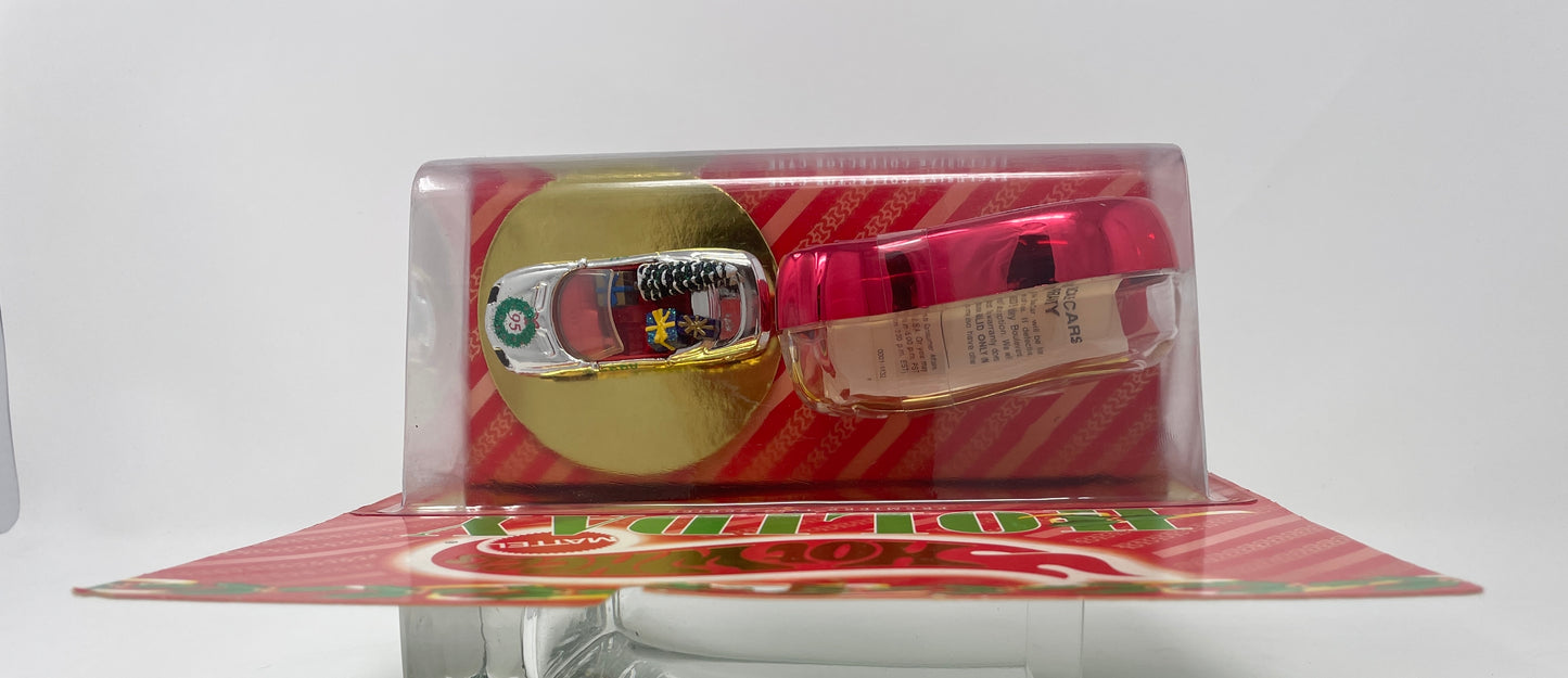 HOT WHEELS HOLIDAY SILVER CAMERO - RED LOGO CASE - PREMIERE 1995 SERIES - NUMBERED SPECIAL COLLECTOR EDITION - MATTEL
