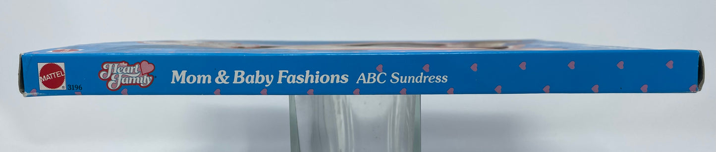 MOM & BABY FASHIONS - ABC SUNDRESS - THE HEART FAMILY - #3196 - MATTEL 1986