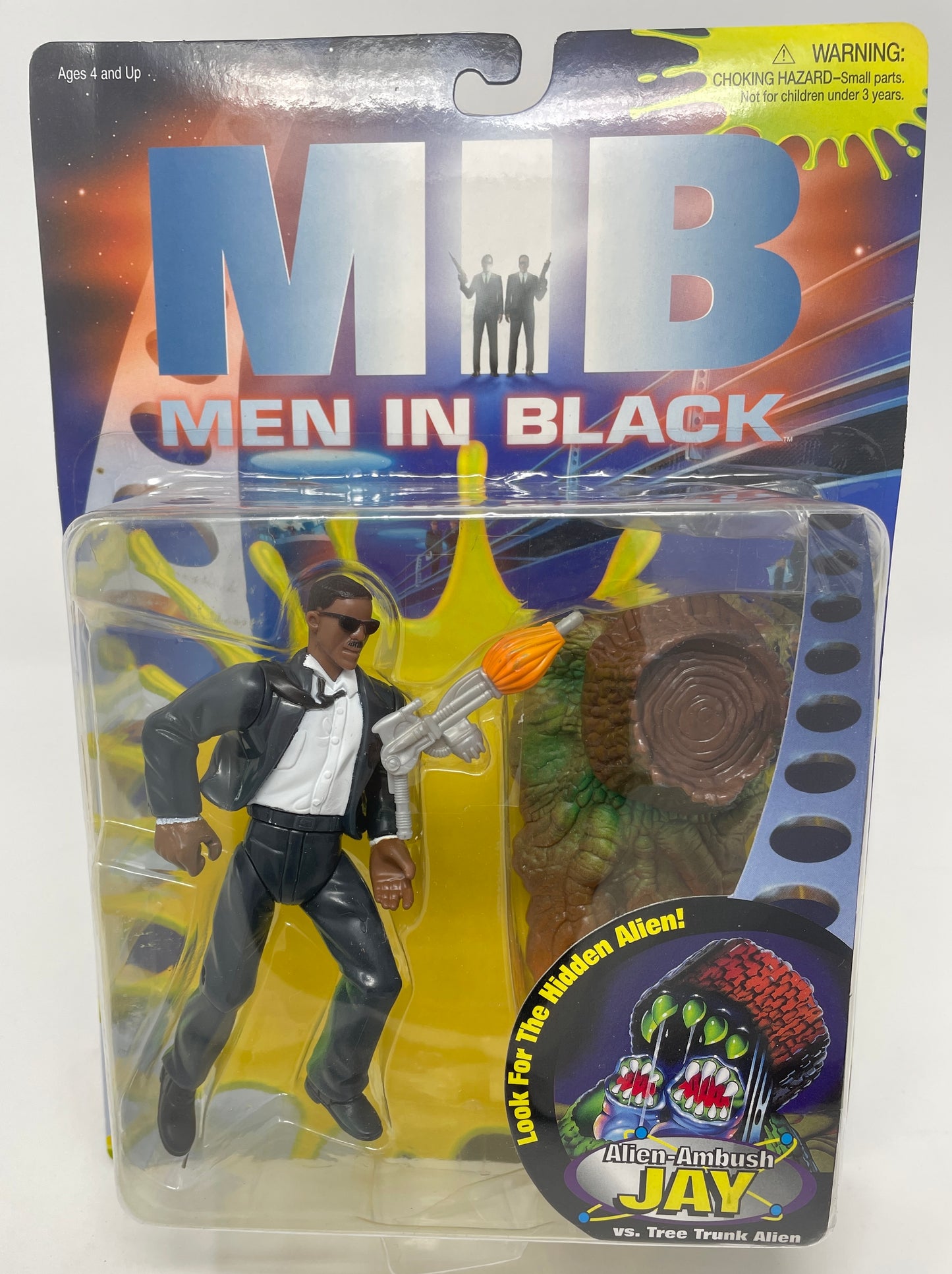 ALIEN-AMBUSH JAY VS TREE TRUNK ALIEN - MEN IN BLACK - #76110 - GALOOB 1997
