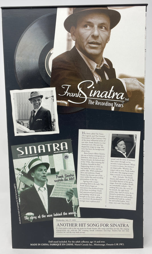 FRANK SINATRA THE RECORDING YEARS - FIRST IN A SERIES - THE FRANK SINATRA COLLECTION - TIMELESS TREASURES - #26419 - MATTEL 2000