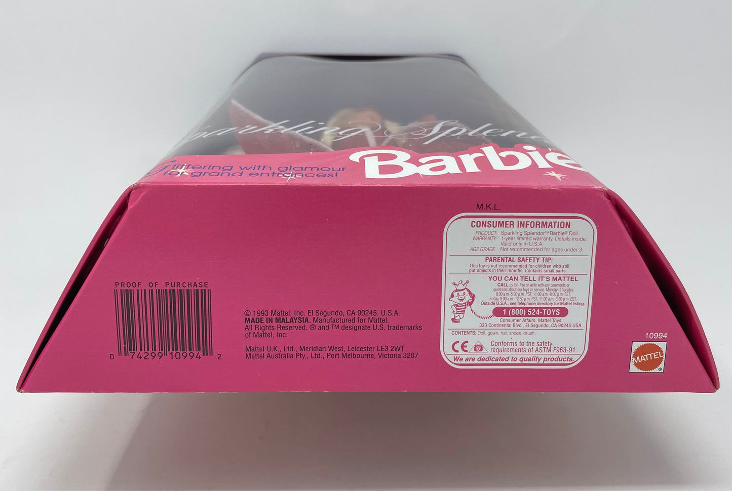 SPARKLING SPLENDOR BARBIE - SERVICE MERCHANDISE LIMITED EDITION - #10994 - MATTEL 1993