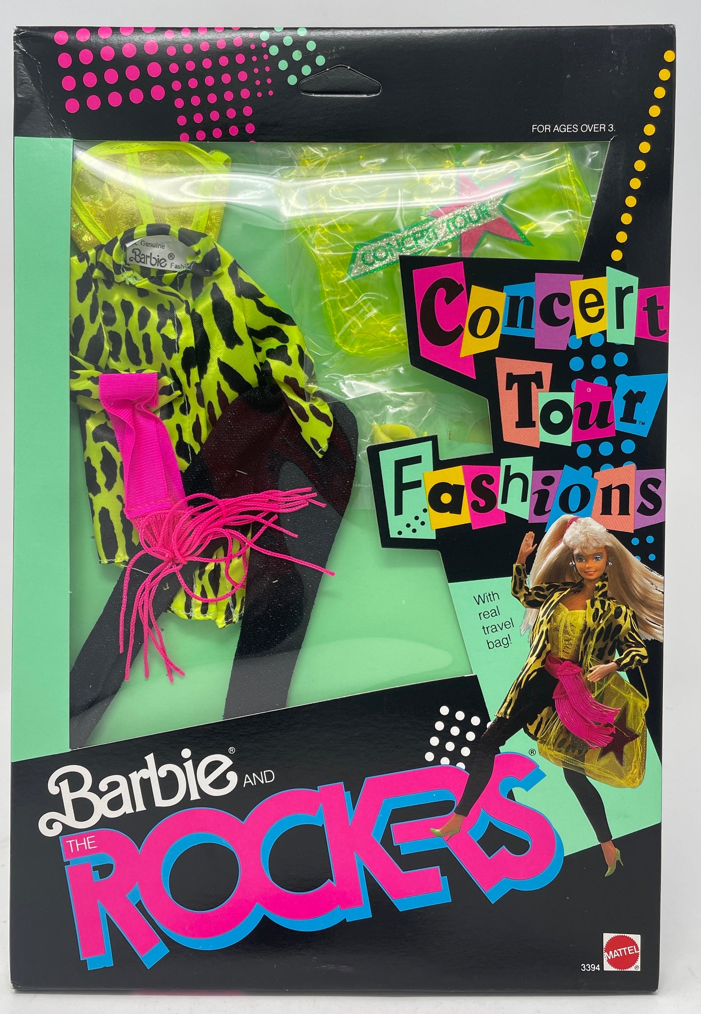 BARBIE AND THE ROCKERS - CONCERT TOUR FASHIONS - #3394 - MATTEL 1986