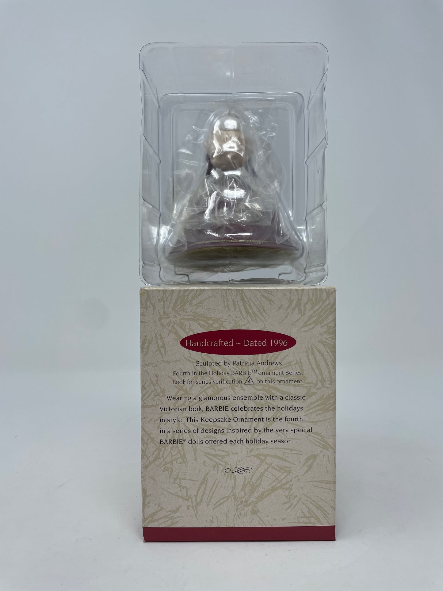 1992 HAPPY HOLIDAYS BARBIE - SPECIAL EDITION - #1429 - MATTEL - *PLUS BONUS 1996 HALLMARK HOLIDAY ORNAMENT