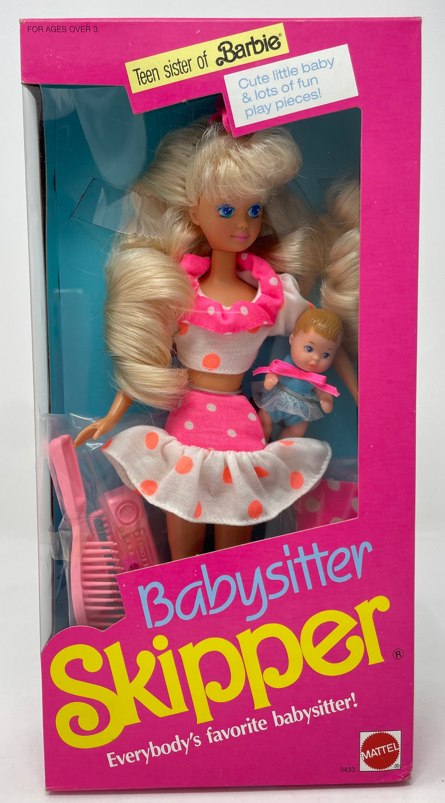 BABYSITTER SKIPPER - BARBIE’S TEEN SISTER - #9433 - 1990