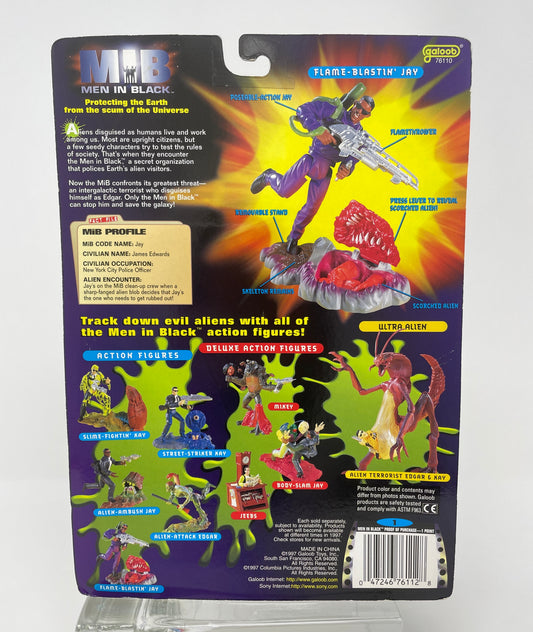 FLAME BLASTIN' JAY VS SCORCHED ALIEN - MEN IN BLACK - #76110 - GALOOB 1997