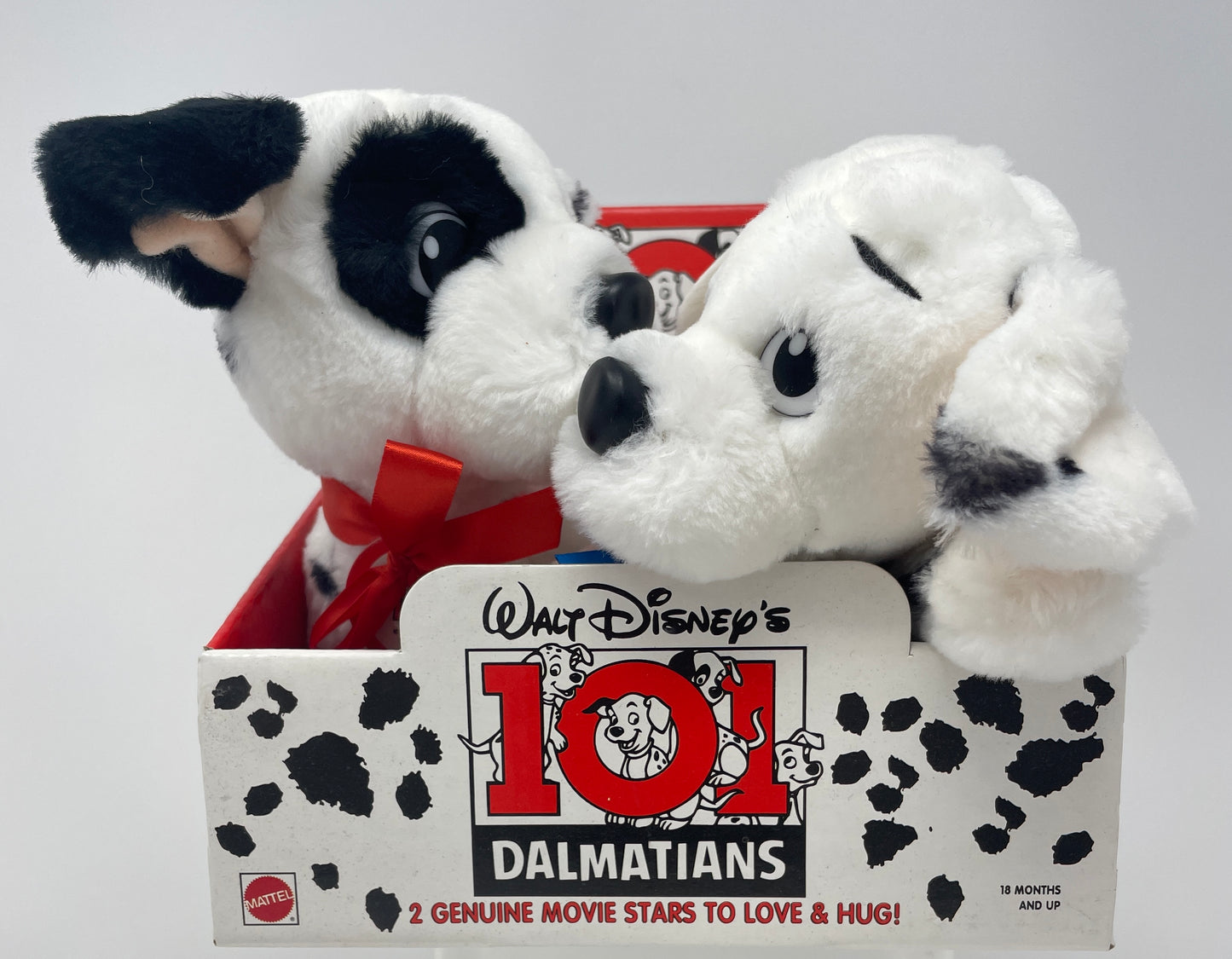 101 DALMATIONS PLUSH - PATCH & ROLLY - #7953 - MATTEL 1991
