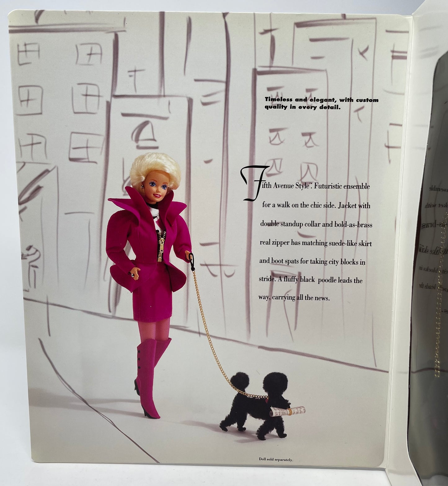 BARBIE FIFTH AVENUE STYLE FASHION (BOXED) - CLASSIQUE COLLECTION - #1646 - MATTEL 1992