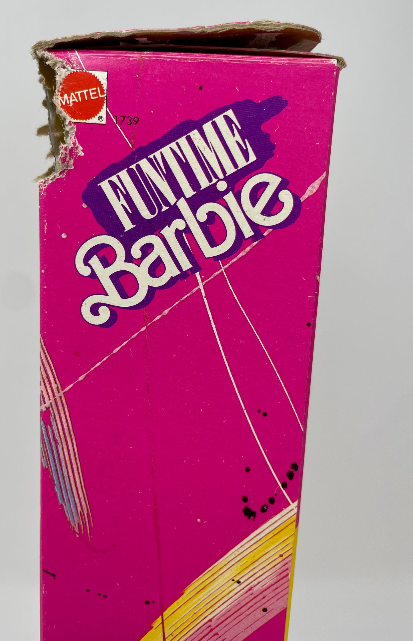 FUNTIME BARBIE - AFRICAN AMERICA #1739 - MATTEL 1986 *DAMAGED BOX*