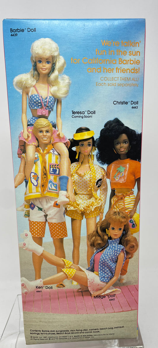 CALIFORNIA DREAM BARBIE - BARBIE DOLL - #4439 - MATTEL 1987
