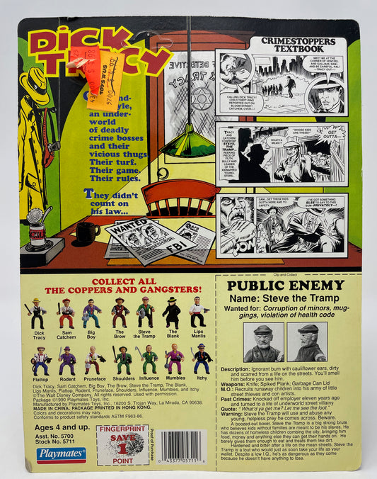 THE TRAMP FIGURE (2 OF 2) - DICK TRACY - 1990 PLAYMATES - UNPUNCHED