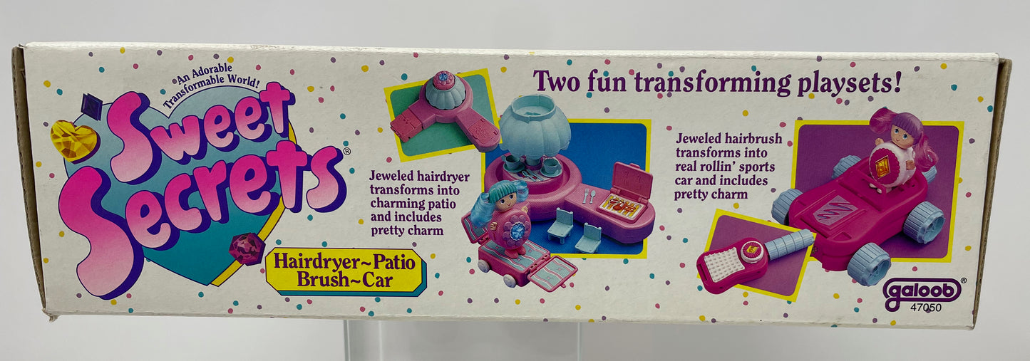 SWEET SECRETS - HAIR DRYER/PATIO/BRUSH/CAR - GALOOB 1993