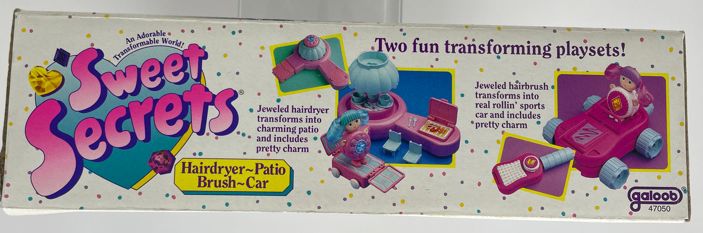 SWEET SECRETS - HAIR DRYER/PATIO/BRUSH/CAR - GALOOB 1993