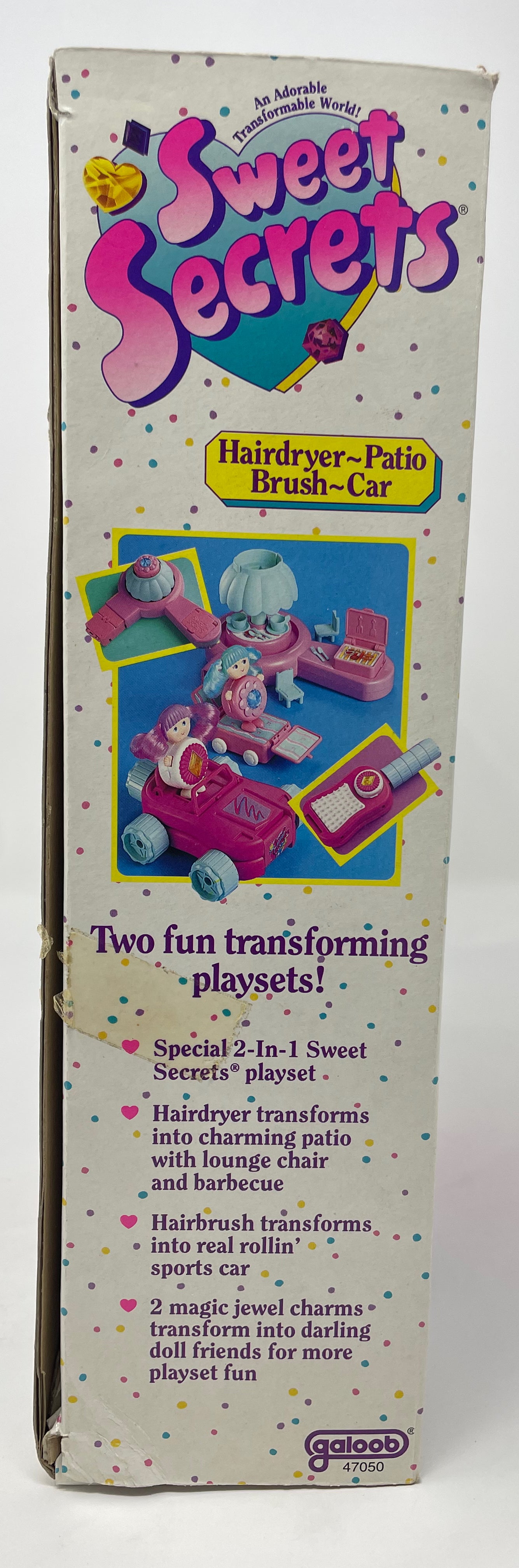 SWEET SECRETS - HAIR DRYER/PATIO/BRUSH/CAR - GALOOB 1993