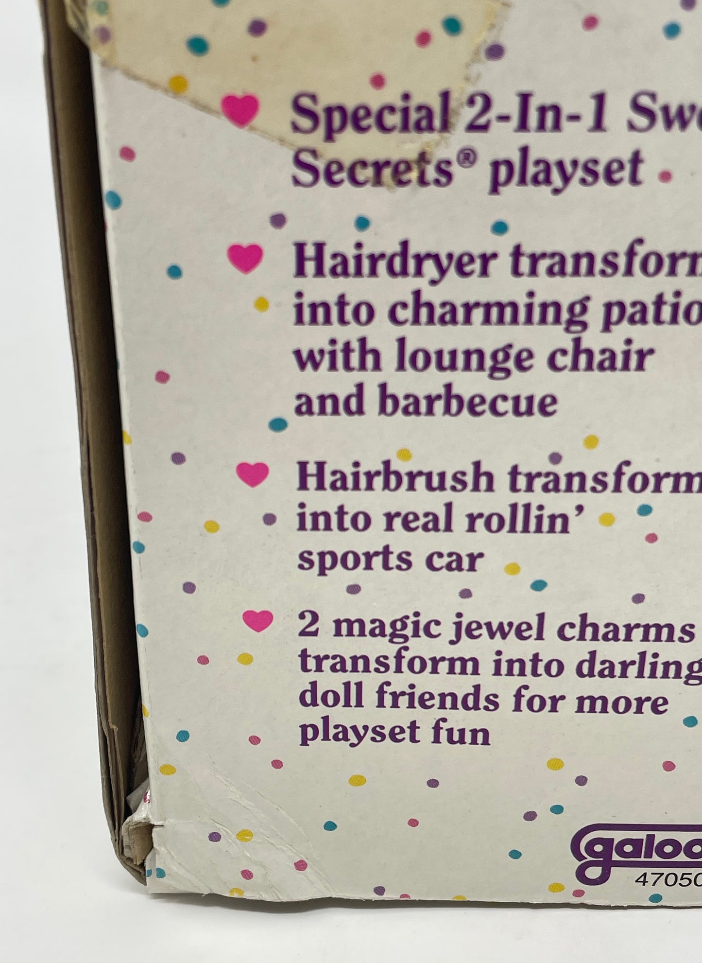SWEET SECRETS - HAIR DRYER/PATIO/BRUSH/CAR - GALOOB 1993