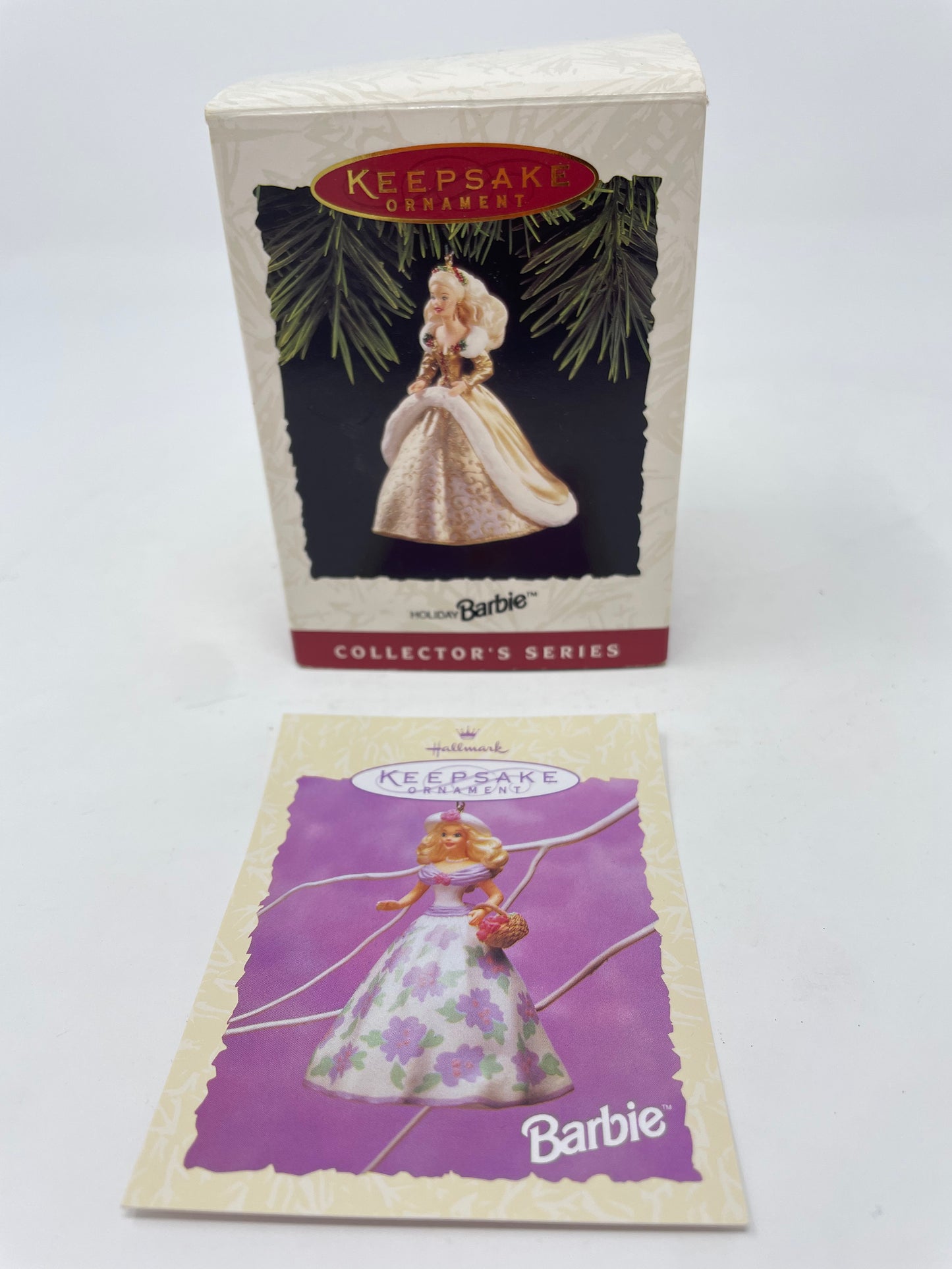 2000 CELEBRATION BARBIE - MATTEL - *PLUS BONUS 1994 HALLMARK HOLIDAY ORNAMENT