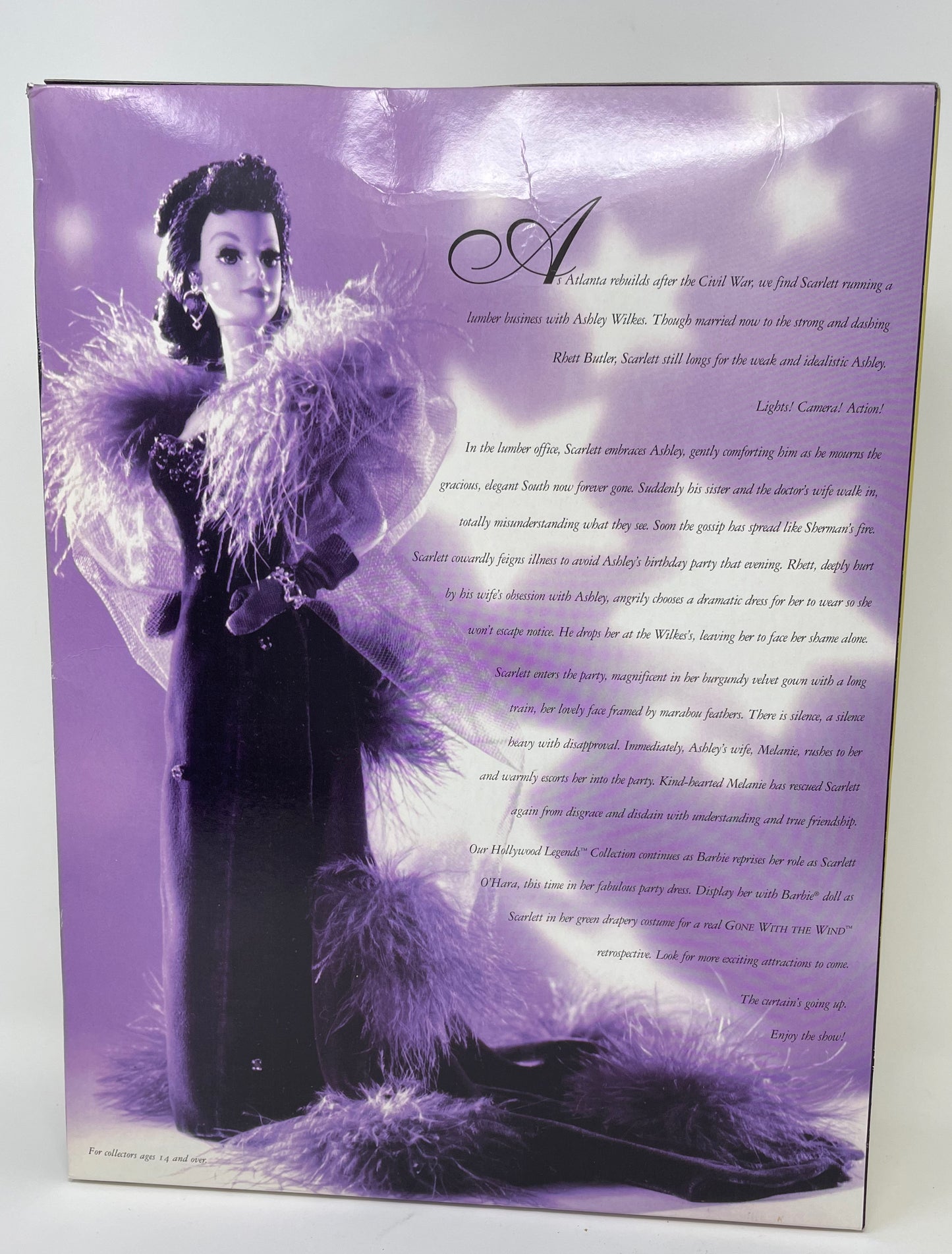 BARBIE AS SCARLETT O'HARA MAKING HER GRAND ENTRANCE - BRUNETTE - HOLLYWOOD LEGENDS COLLECTION - #12815 - MATTEL 1994