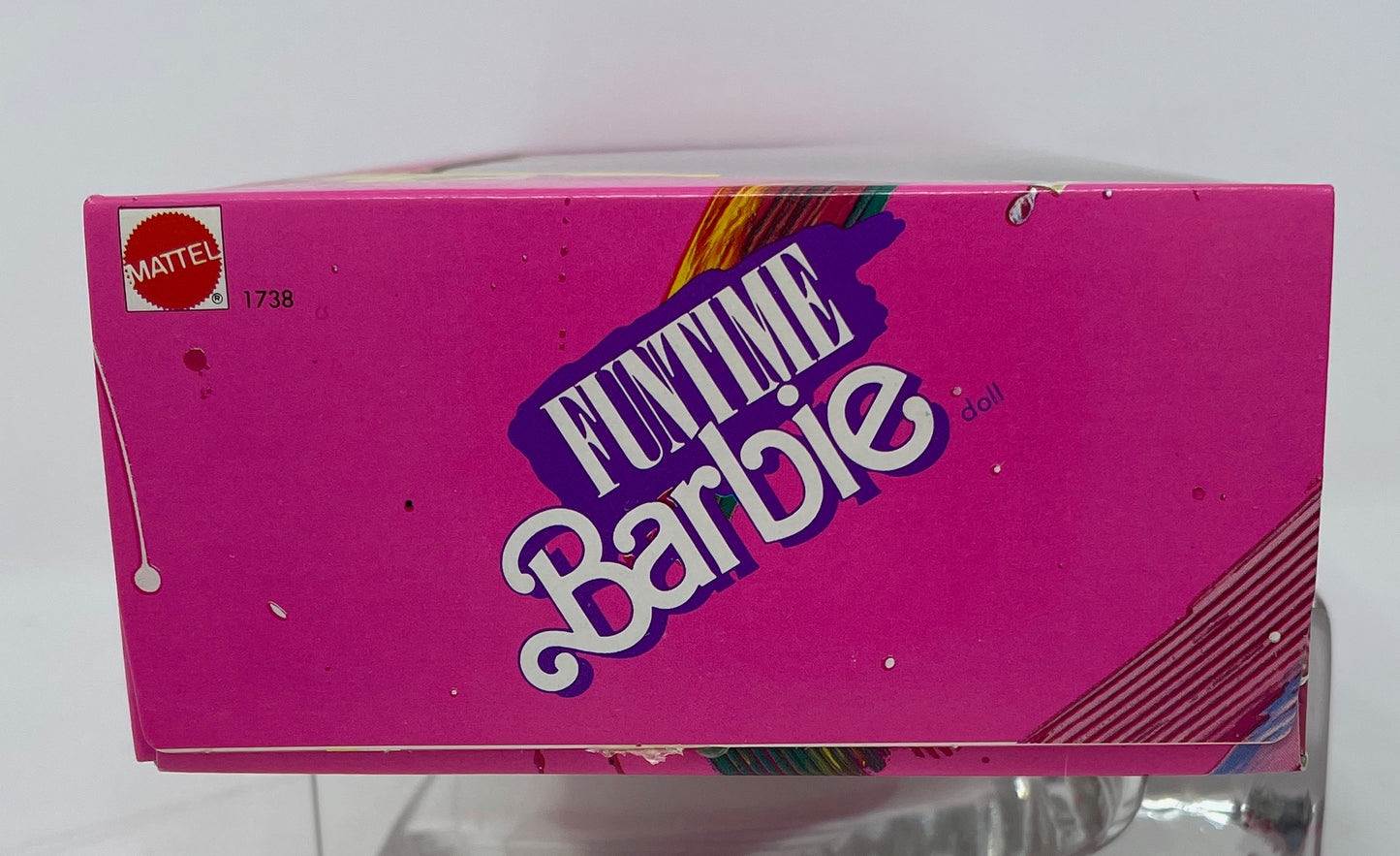 FUNTIME BARBIE - BARBIE DOLL - PINK OUTFIT AND WATCH - #1738 - MATTEL 1986