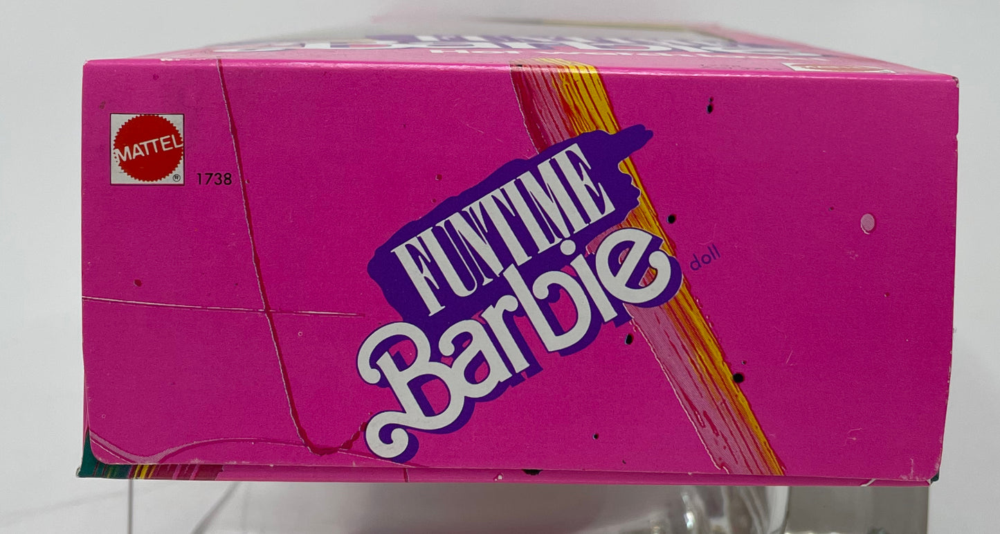 FUNTIME BARBIE - BARBIE DOLL - PINK OUTFIT AND WATCH - #1738 - MATTEL 1986