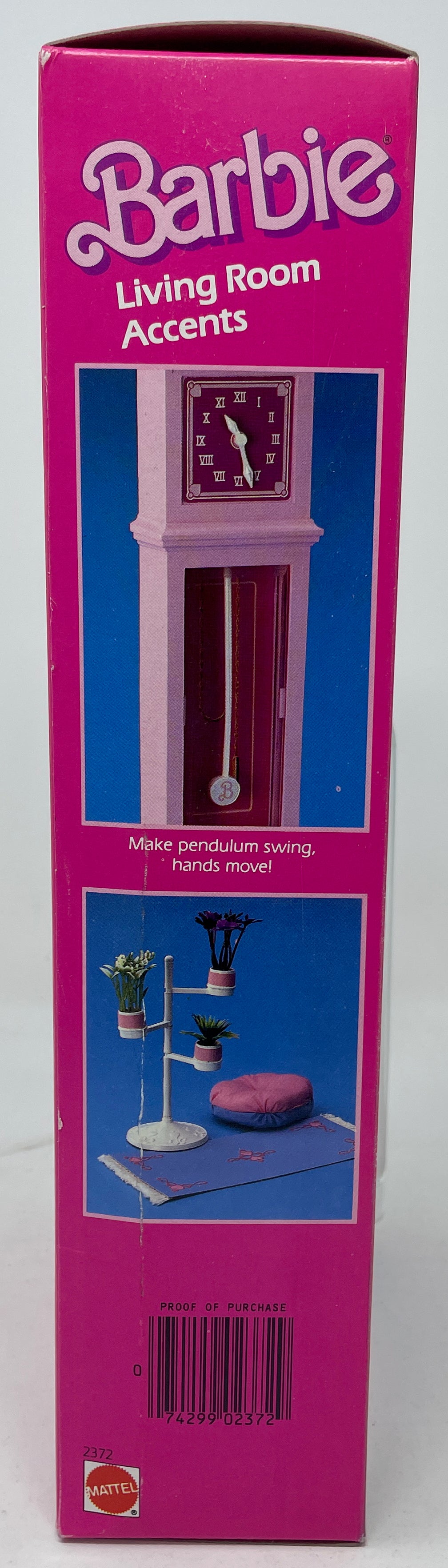 BARBIE LIVING ROOM ACCENTS - FOR BARBIE HOUSES - #2372 - MATTEL 1985