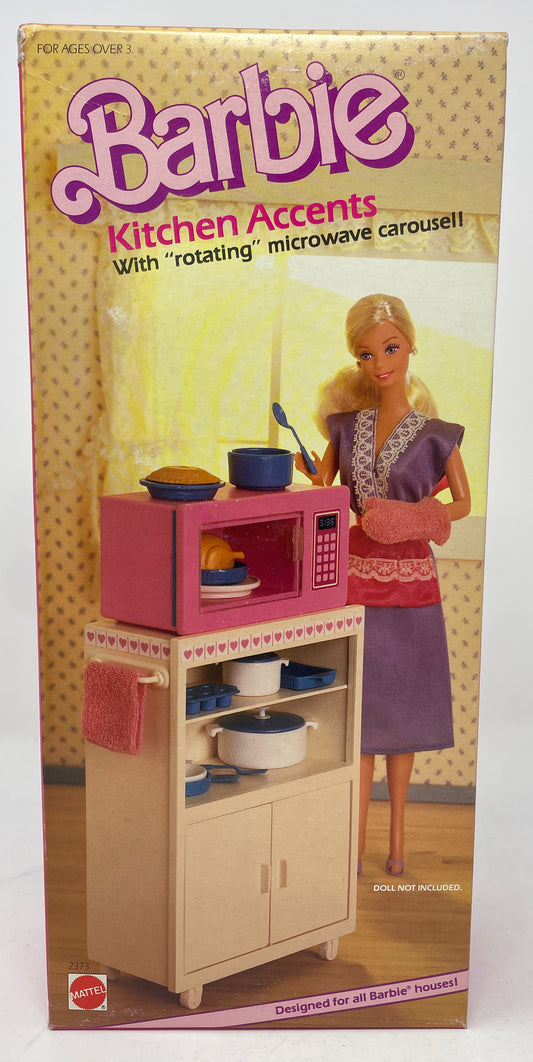 KITCHEN ACCENTS  - FOR BARBIE HOUSES - #2373 - MATTEL 1985