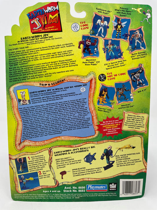 EARTHWORM JIM - IN SPECIAL DEEP SEA MISSION SUIT - 1994 PLAYMATES