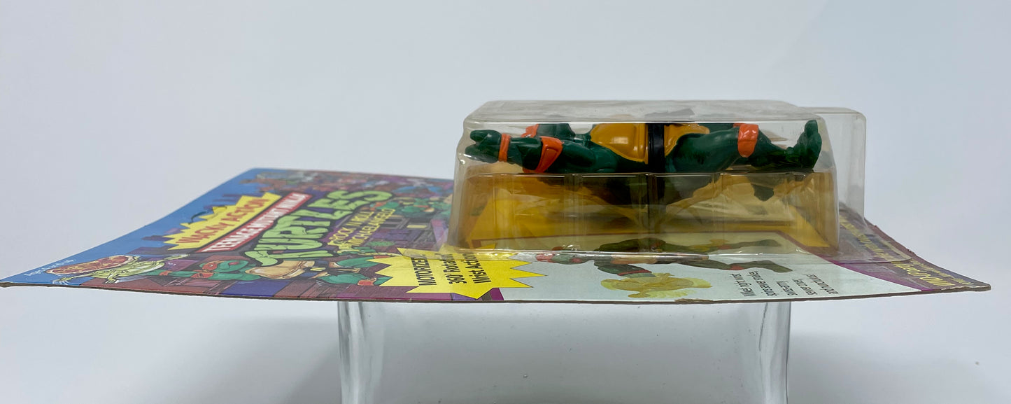 TEENAGE MUTANT NINJA TURTLES - WACKY ACTION -ROCK N ROLL MICHAELANGELO - 1989 PLAYMATES TOYS