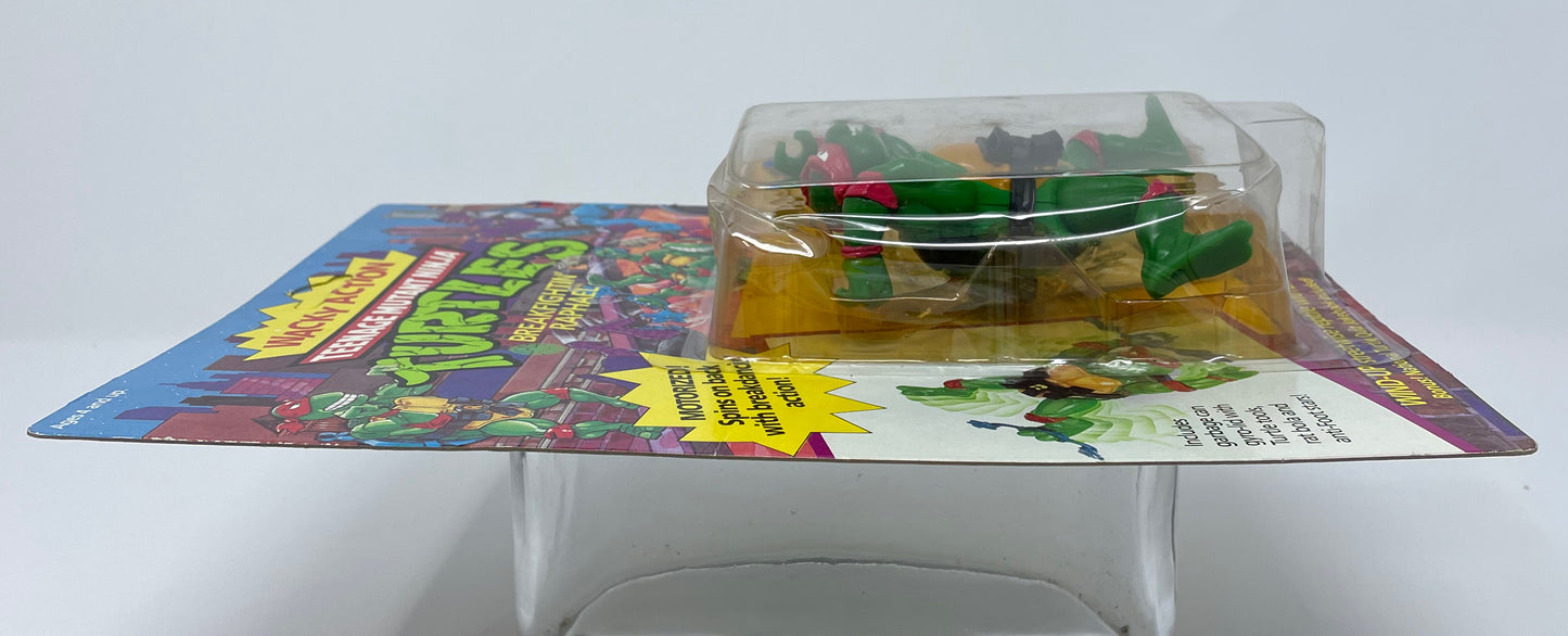 TEENAGE MUTANT NINJA TURTLES - WACKY ACTION -BREAKFIGHTIN' RAPHAEL - 1989 PLAYMATES TOYS