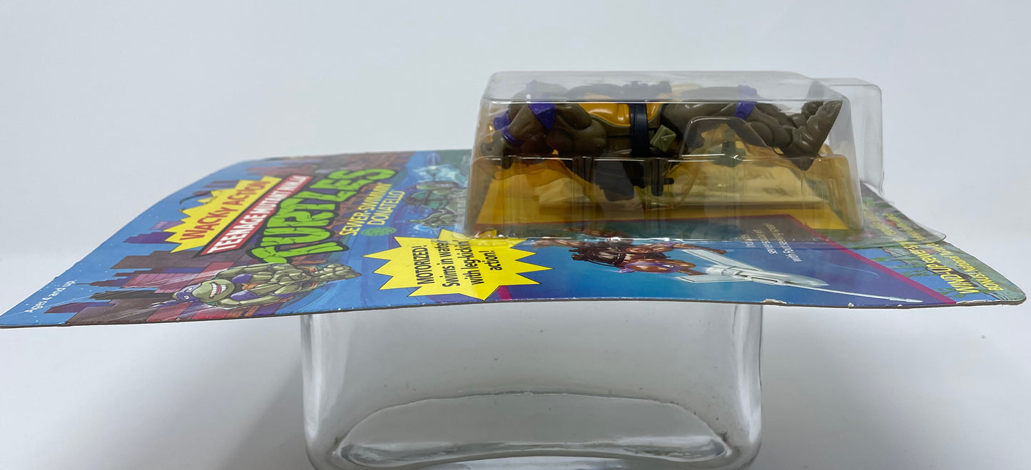 TEENAGE MUTANT NINJA TURTLES - WACKY ACTION -SEWER SWIMMIN' DONATELLO - 1989 PLAYMATES TOYS