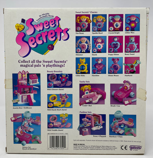 SWEET SECRETS - HAIR DRYER/PATIO/BRUSH/CAR - GALOOB 1993