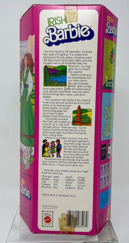IRISH BARBIE - DOLLS OF THE WORLD COLLECTION - MATTEL 1985