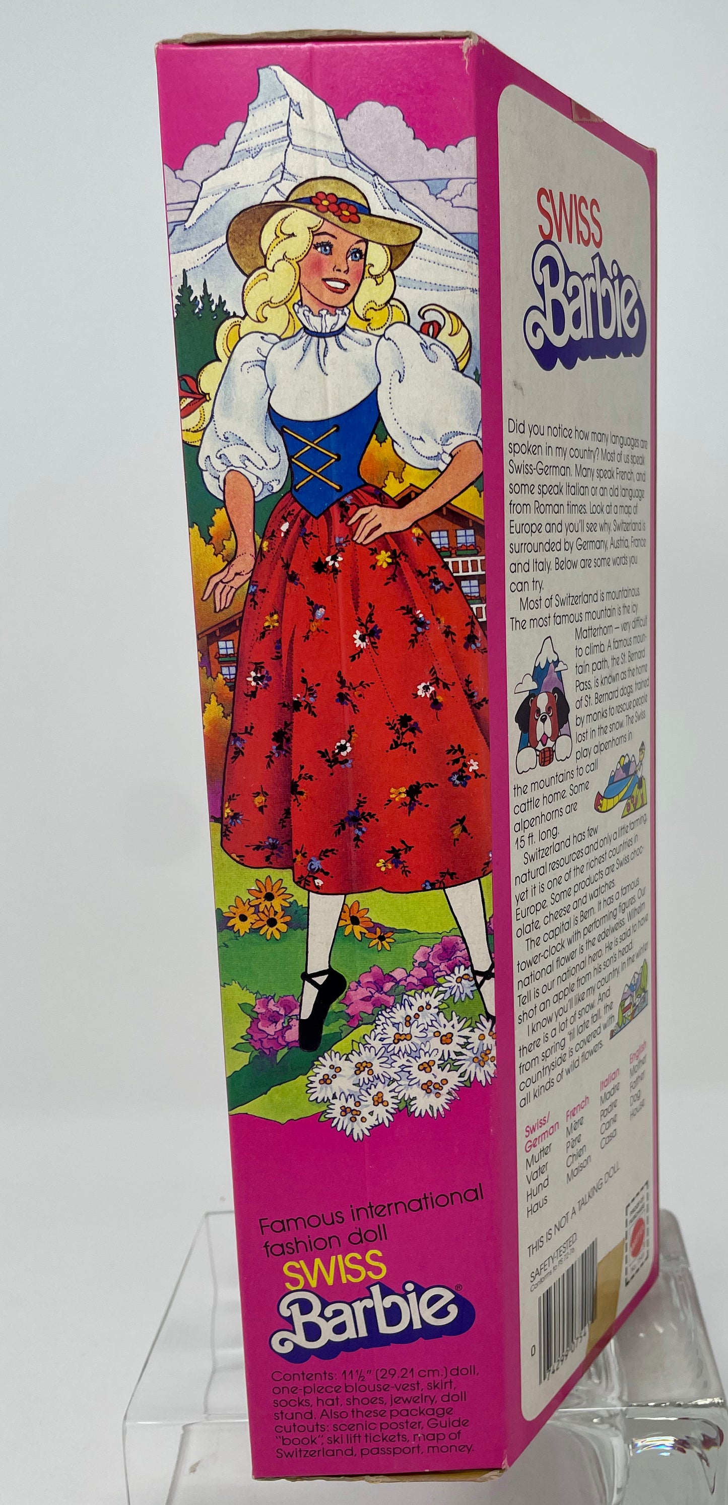 SWISS BARBIE - BARBIE DOLLS OF THE WORLD COLLECTION #7541 - MATTEL 1983