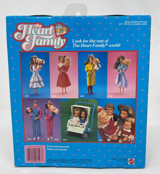 THE HEART FAMILY - MOM & BABY FASHIONS - RAINCOAT - # 3197 - MATTEL 1986