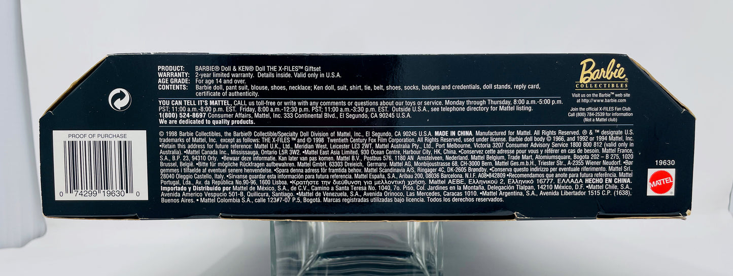 BARBIE - X-FILES BARBIE AND KEN - MATTEL 1988