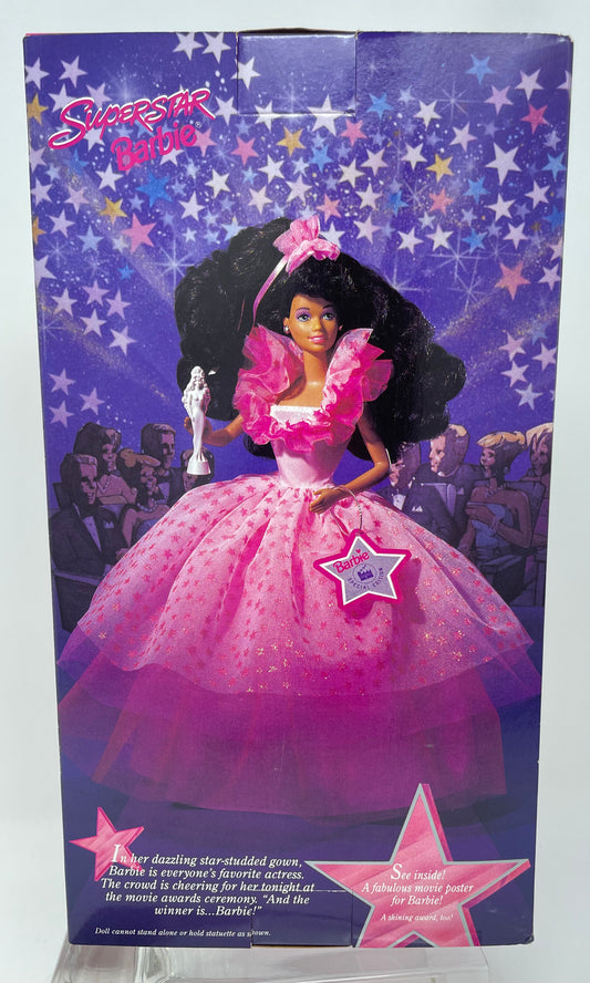 SUPERSTAR BARBIE - AFRICAN AMERICAN - WALMART SPECIAL EDITION - #10711 - MATTEL 1993