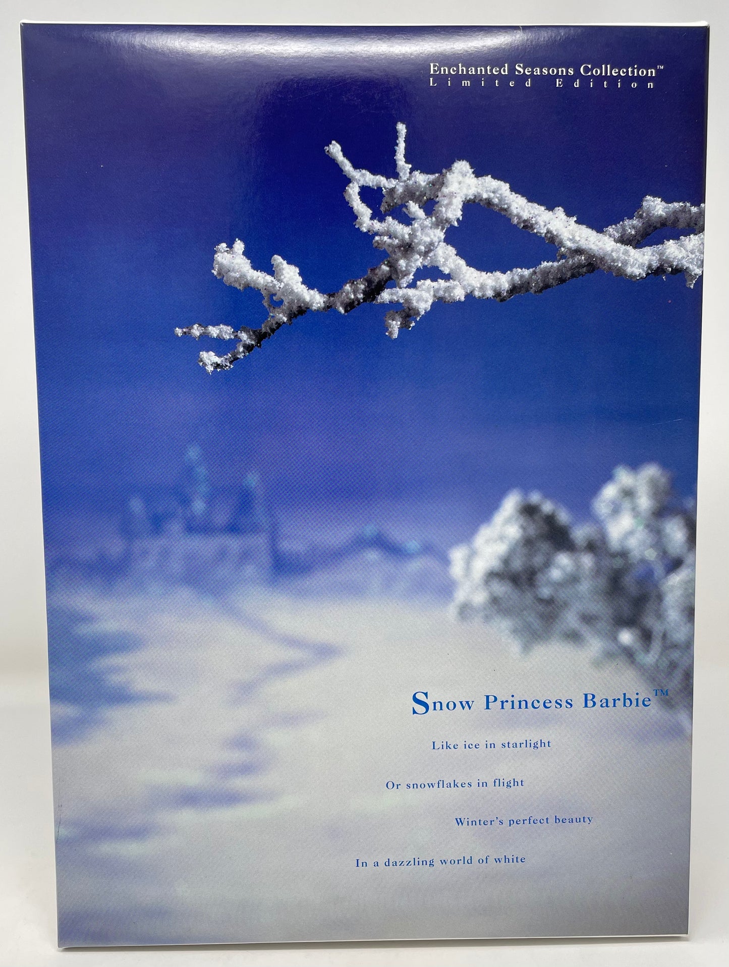 SNOW PRINCESS BARBIE - BLONDE - ENCHANTED SEASONS COLLECTION - LIMITED EDITION - #11875 - MATTEL 1994