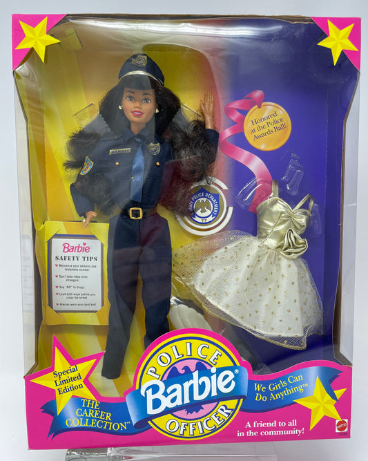POLICE OFFICER BARBIE - BRUNETTE - SPECIAL LIMITED EDITION THE CAREER COLLECTION #10689 - MATTEL 1993