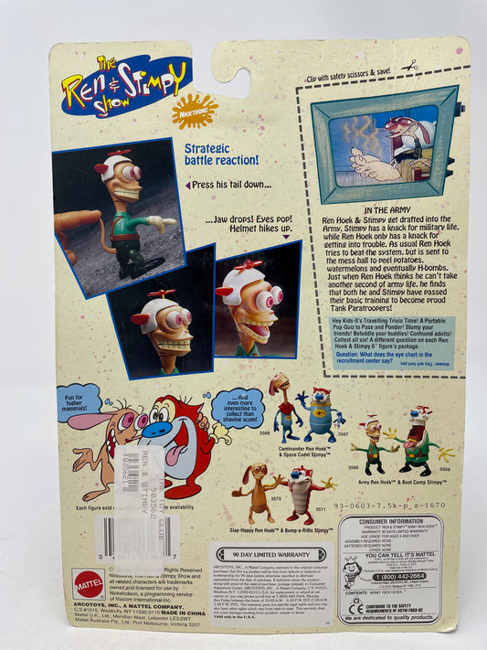 ARMY REN HOEK WITH BUG EYED ACTION - 1993 ARCO MATTEL - (8 OF 8)