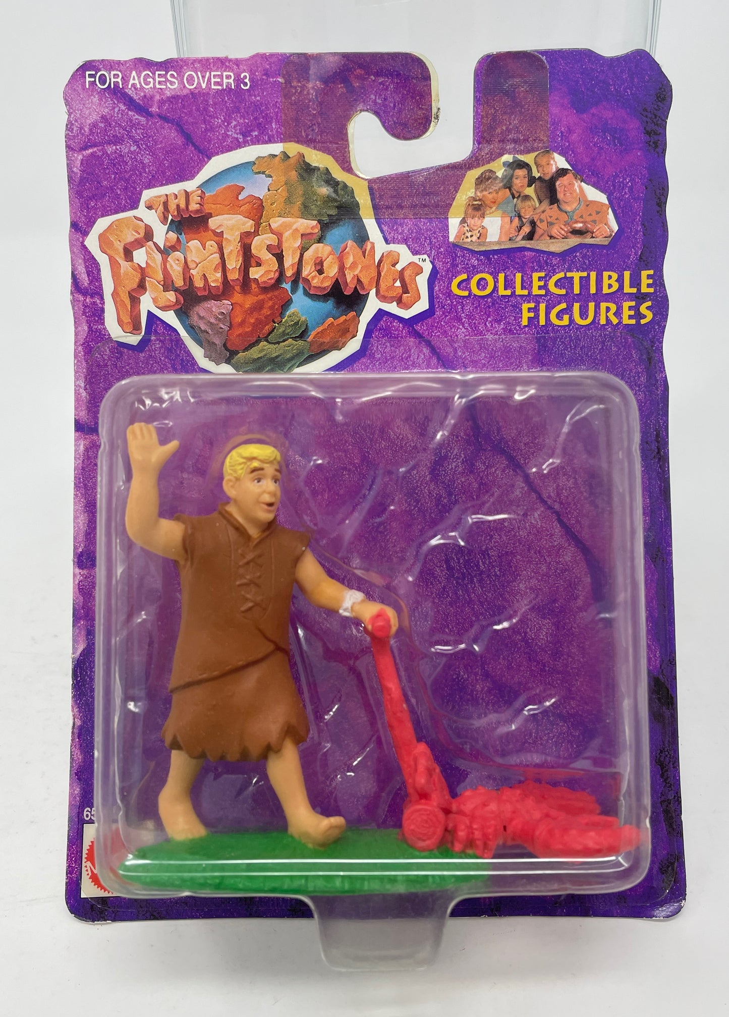 BARNEY MOWING THE LAWN- THE FLINTSTONES - 1993 MATTEL