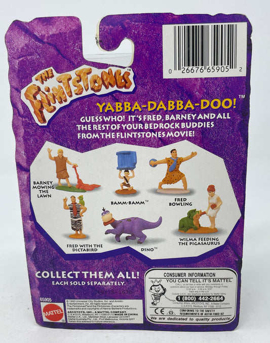 BARNEY MOWING THE LAWN- THE FLINTSTONES - 1993 MATTEL