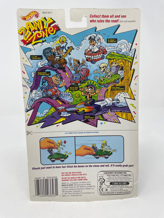 BARRY DALIVE & HIS TURBO TOMBSTONE - ZANY ZONE HOT WHEELS - 1991 MATTEL