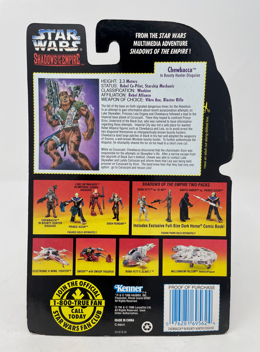 CHEWBACCA IN BOUNTY HUNTER DISGUISE - STAR WARS SHADOWS OF THE EMPIRE - 1996 KENNER/HASBRO
