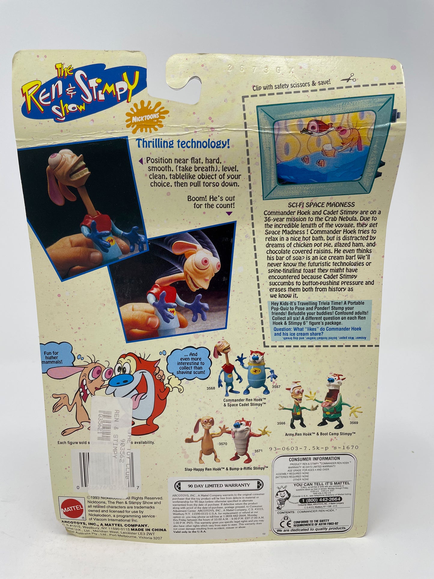COMMANDER REN HOEK WITH HAMMERHEAD ACTION - 1993 MATTEL (2 OF 6)