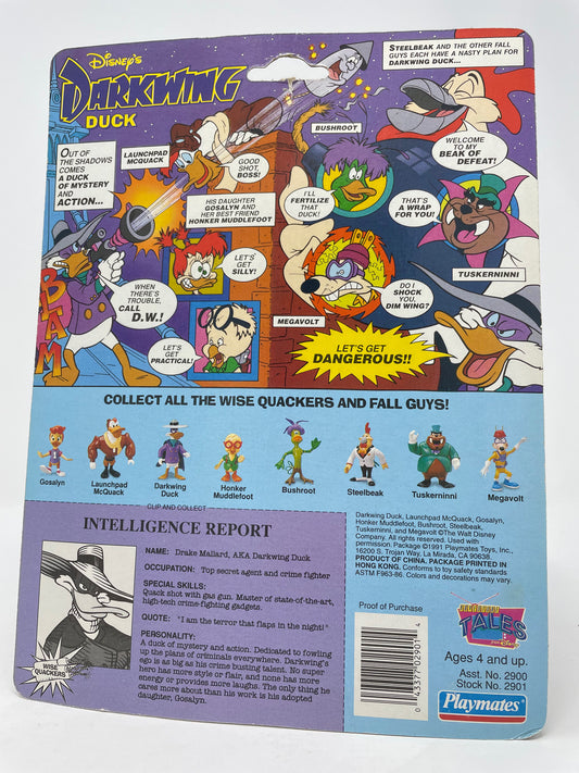 DARKWING DUCK FIGURE - DISNEY'S DARKWING DUCK - 1991 PLAYMATES