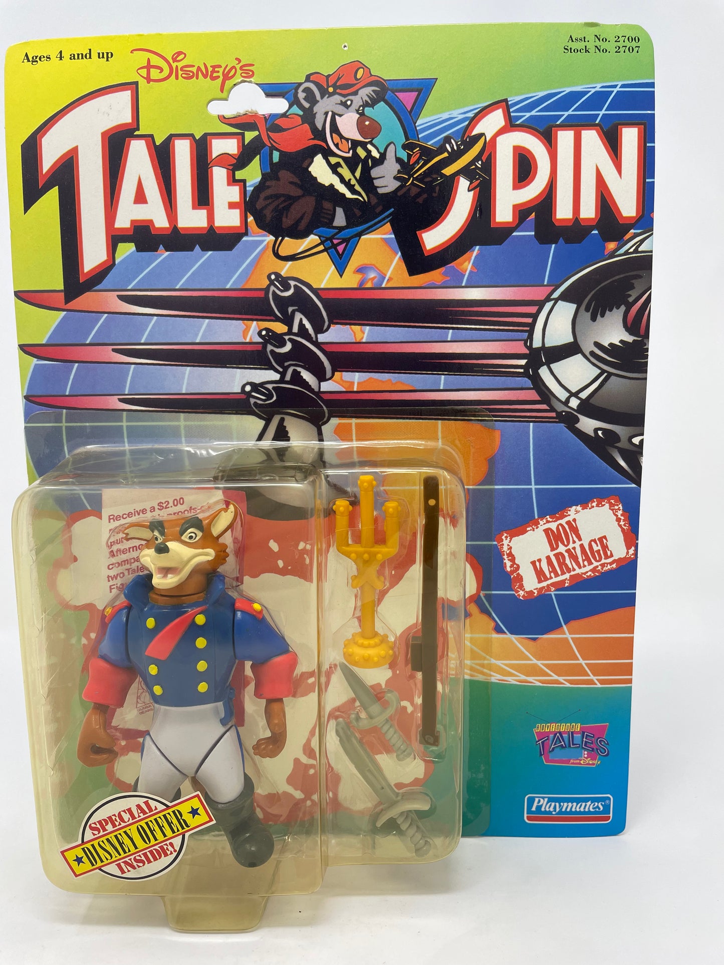 DON KARNAGE - DISNEY'S TAIL SPIN - 1991 PLAYMATES