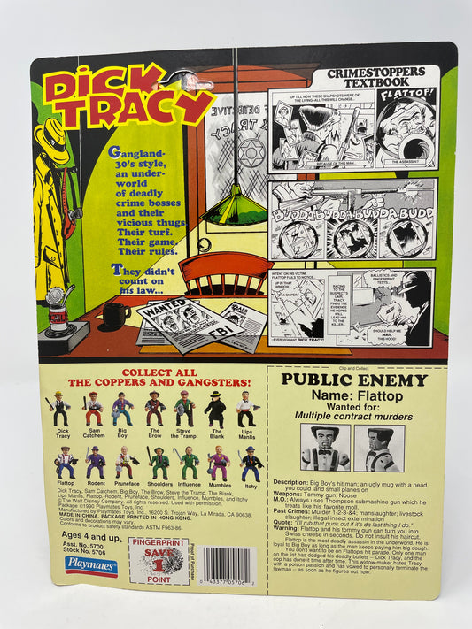 FLATTOP FIGURE - DICK TRACY - 1990 PLAYMATES - UNPUNCHED