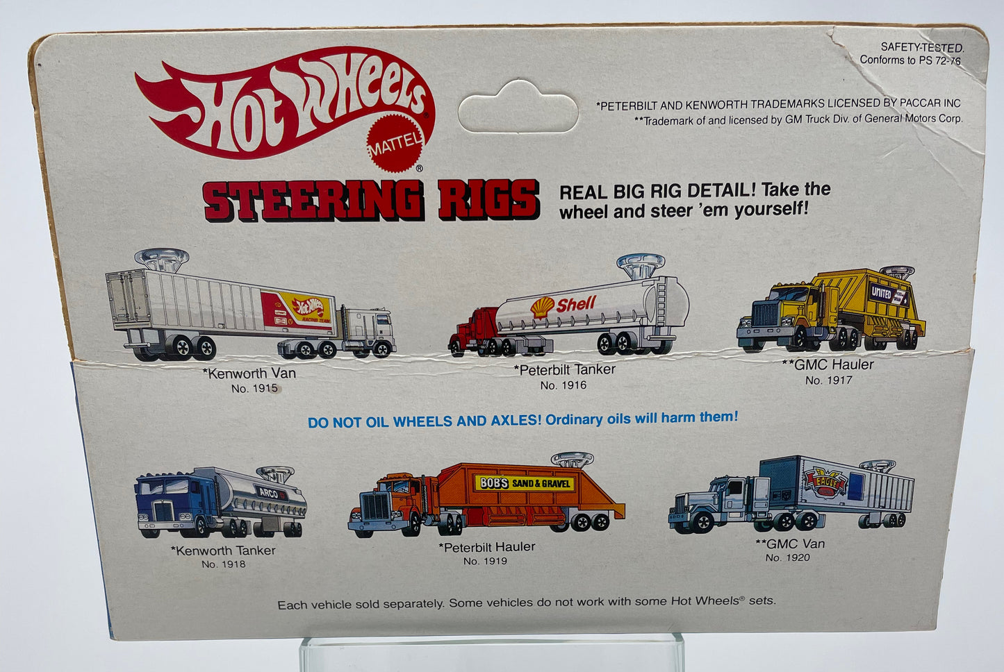 FORD LTL MAYFLOWER MOVING VAN - HOT WHEELS STEERING RIGS - 1980 MATTEL *Made in Hong Kong