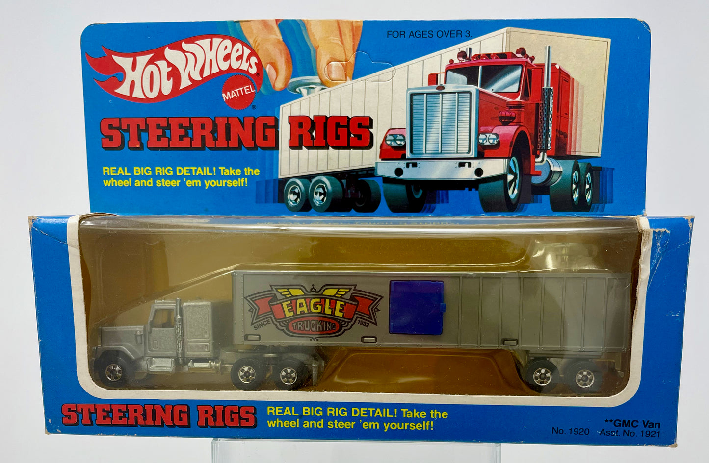 HOT WHEELS - GMC VAN EAGLE TRUCKING - STEERING RIGS - MATTEL